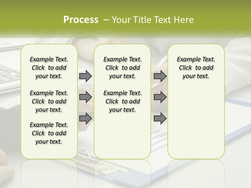 A Group Of People Sitting At A Table With Laptops PowerPoint Template