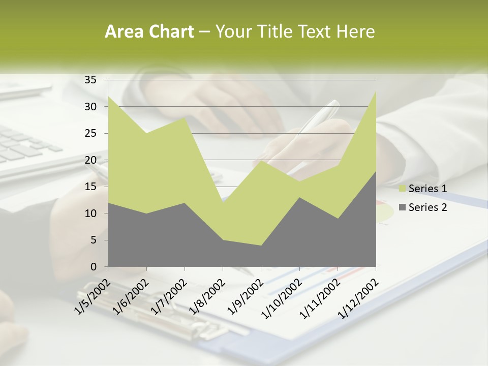 A Group Of People Sitting At A Table With Laptops PowerPoint Template