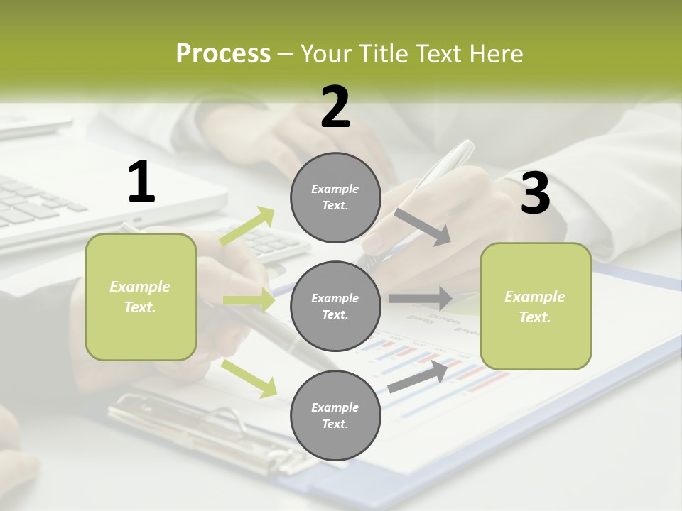 A Group Of People Sitting At A Table With Laptops PowerPoint Template