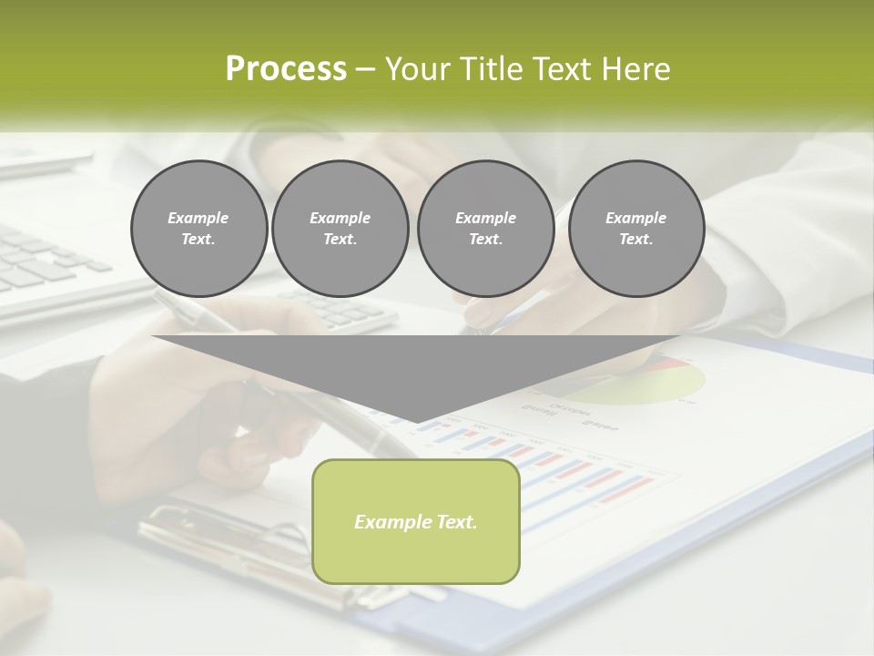 A Group Of People Sitting At A Table With Laptops PowerPoint Template