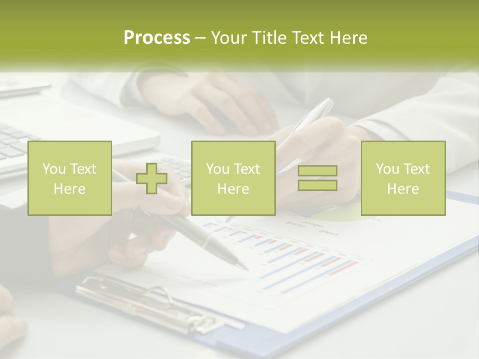 A Group Of People Sitting At A Table With Laptops PowerPoint Template