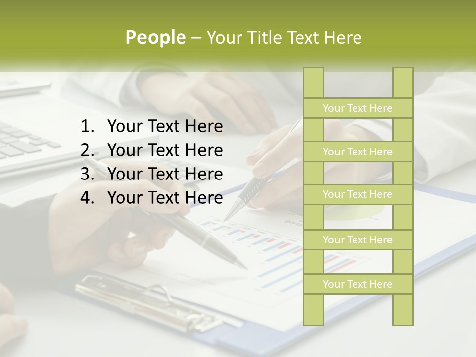 A Group Of People Sitting At A Table With Laptops PowerPoint Template