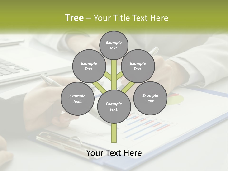 A Group Of People Sitting At A Table With Laptops PowerPoint Template