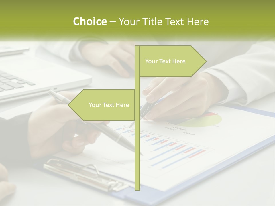 A Group Of People Sitting At A Table With Laptops PowerPoint Template