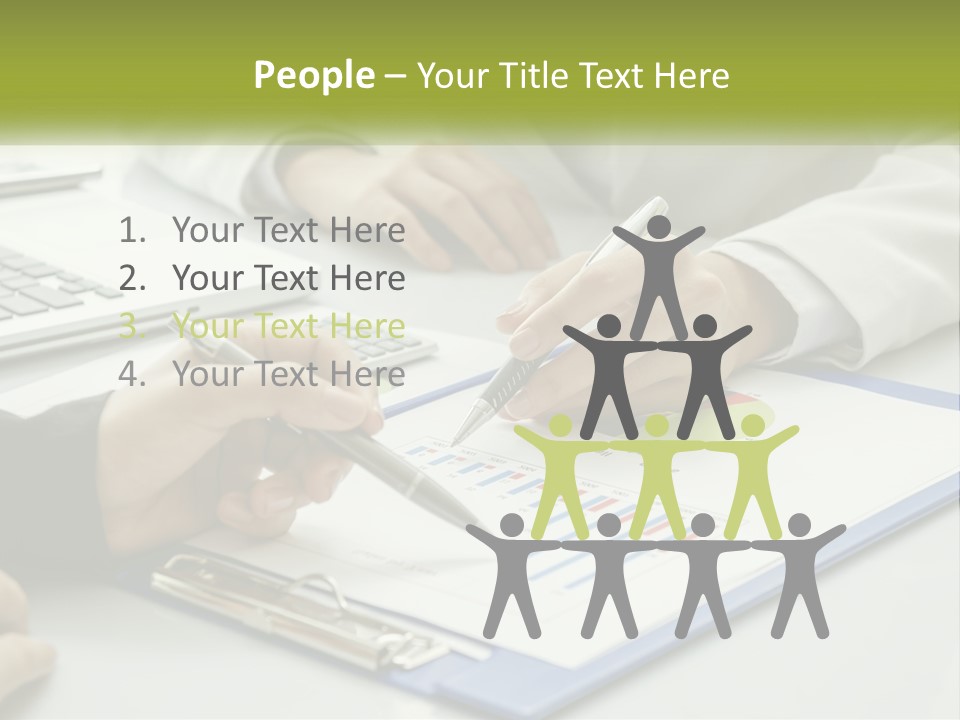 A Group Of People Sitting At A Table With Laptops PowerPoint Template