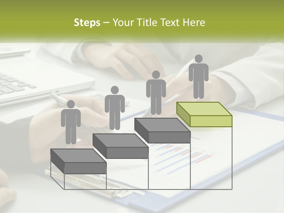 A Group Of People Sitting At A Table With Laptops PowerPoint Template