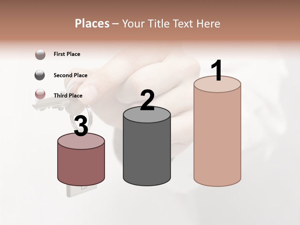 A Person Holding A Key To A House PowerPoint Template