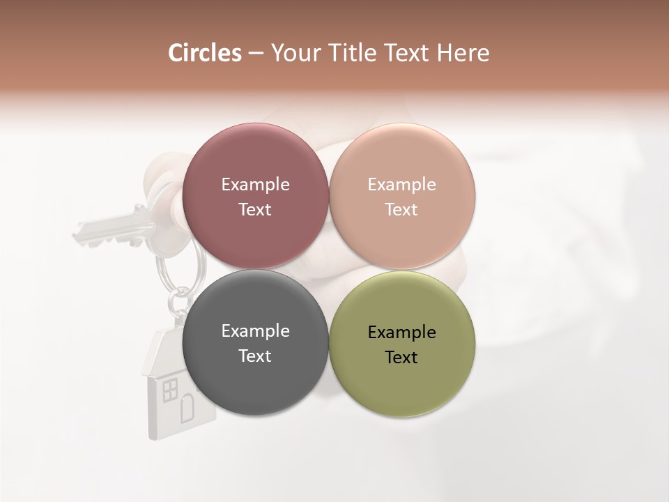 A Person Holding A Key To A House PowerPoint Template