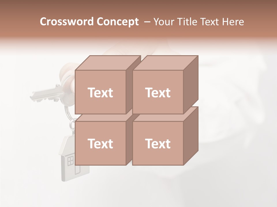 A Person Holding A Key To A House PowerPoint Template
