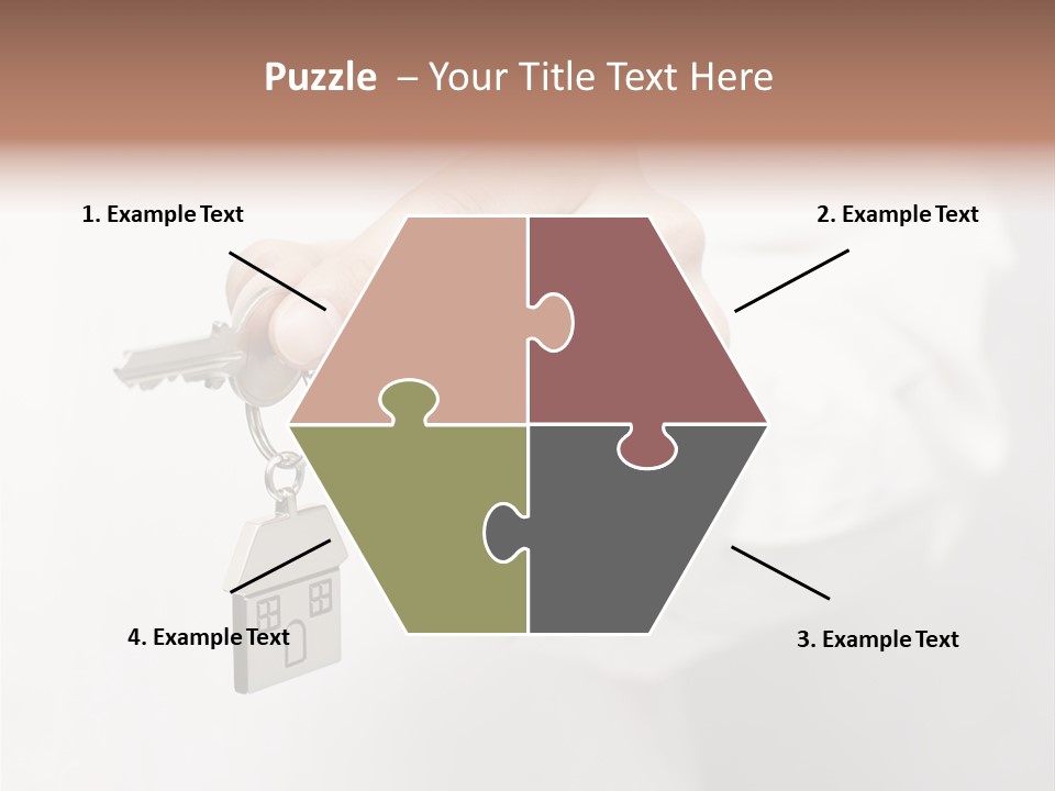 A Person Holding A Key To A House PowerPoint Template