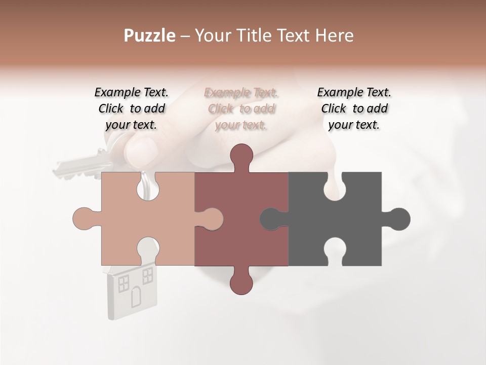 A Person Holding A Key To A House PowerPoint Template