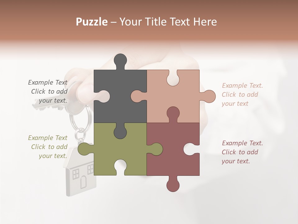 A Person Holding A Key To A House PowerPoint Template