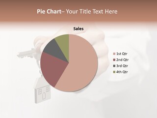 A Person Holding A Key To A House PowerPoint Template