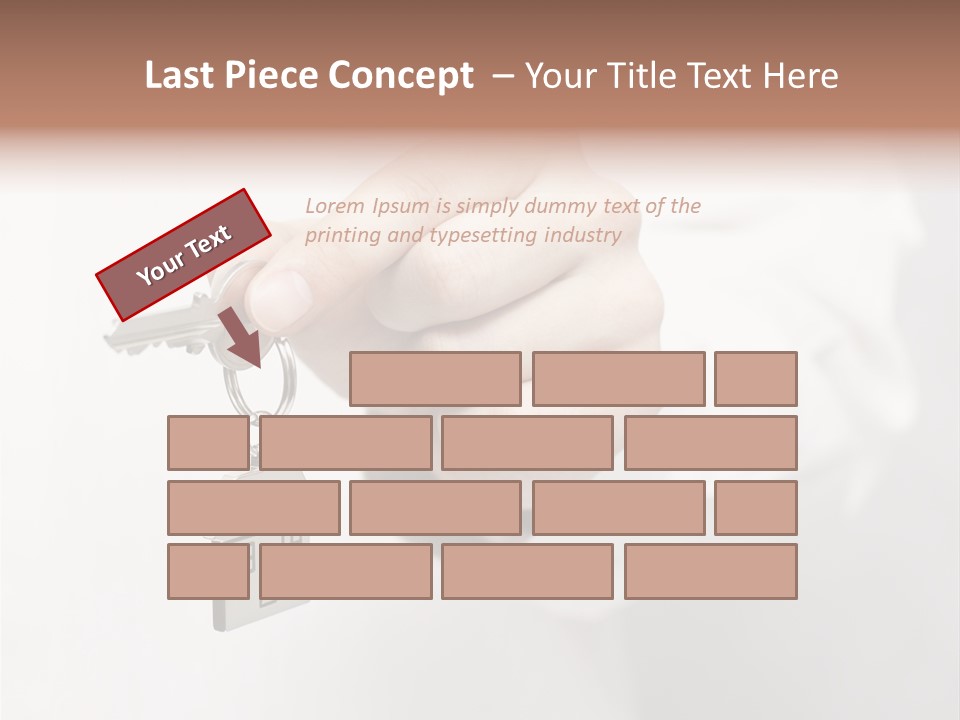 A Person Holding A Key To A House PowerPoint Template