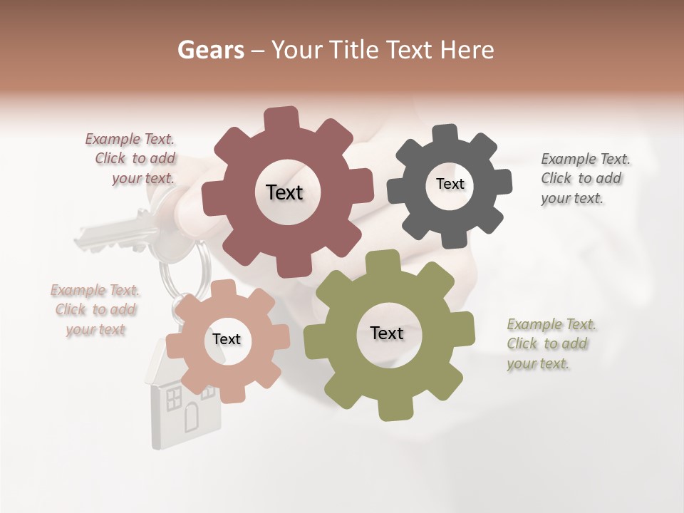 A Person Holding A Key To A House PowerPoint Template