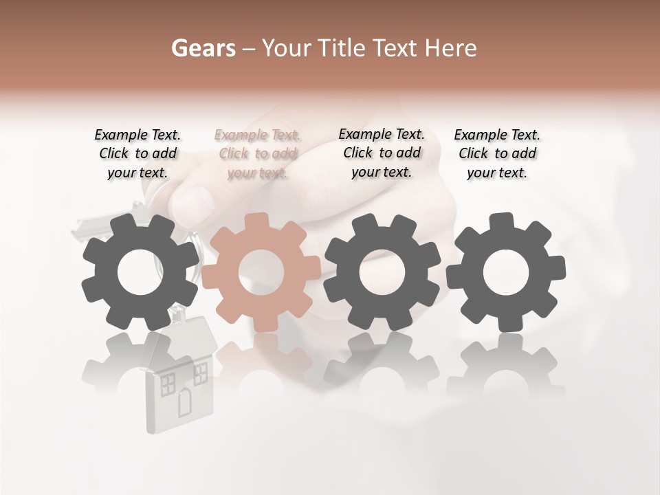 A Person Holding A Key To A House PowerPoint Template