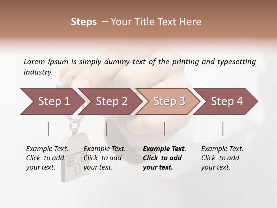 A Person Holding A Key To A House PowerPoint Template
