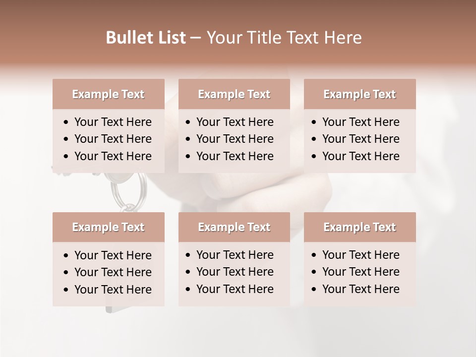 A Person Holding A Key To A House PowerPoint Template