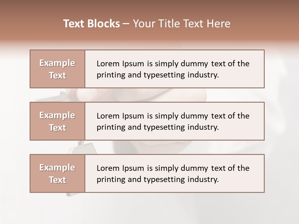 A Person Holding A Key To A House PowerPoint Template