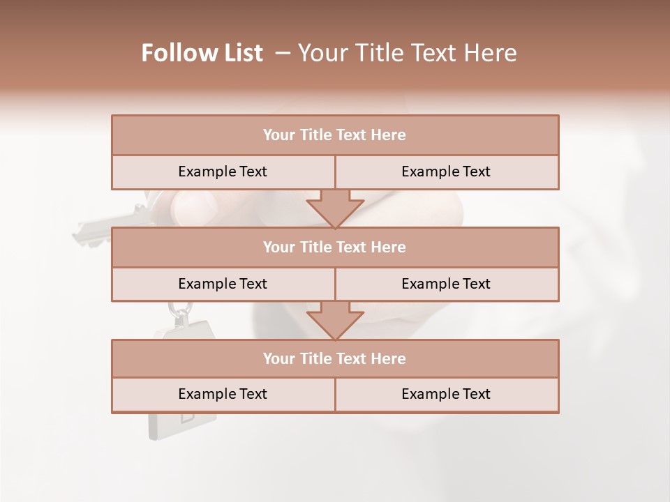 A Person Holding A Key To A House PowerPoint Template