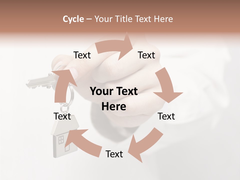 A Person Holding A Key To A House PowerPoint Template