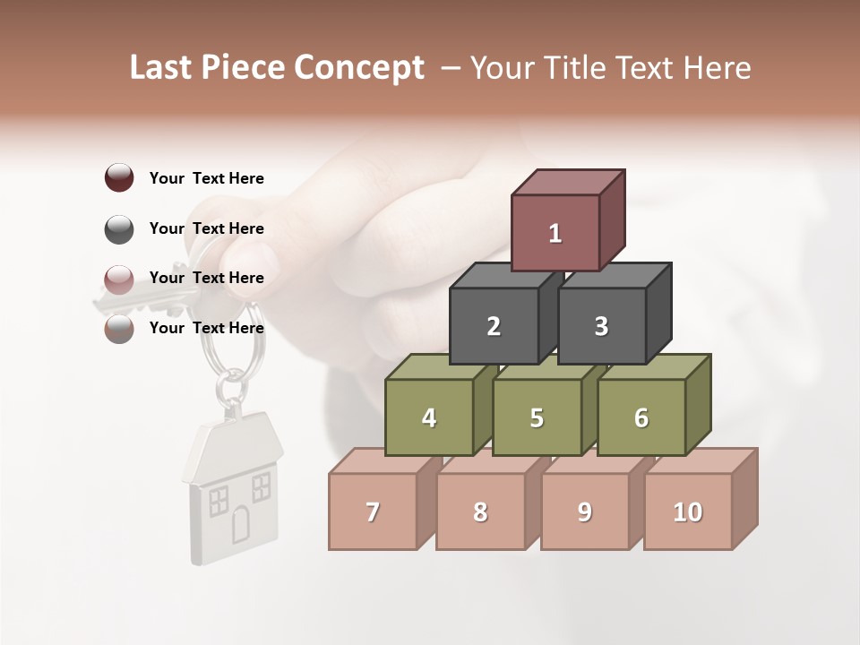 A Person Holding A Key To A House PowerPoint Template