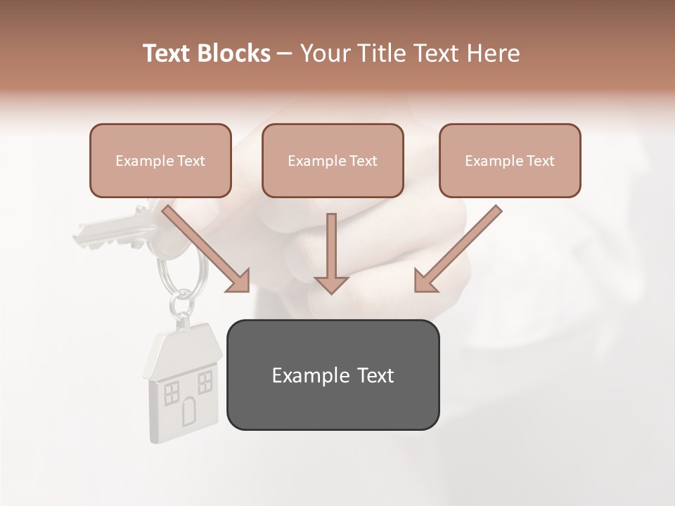 A Person Holding A Key To A House PowerPoint Template