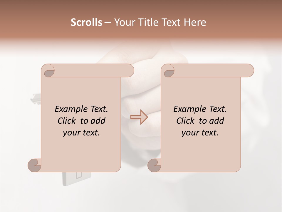 A Person Holding A Key To A House PowerPoint Template