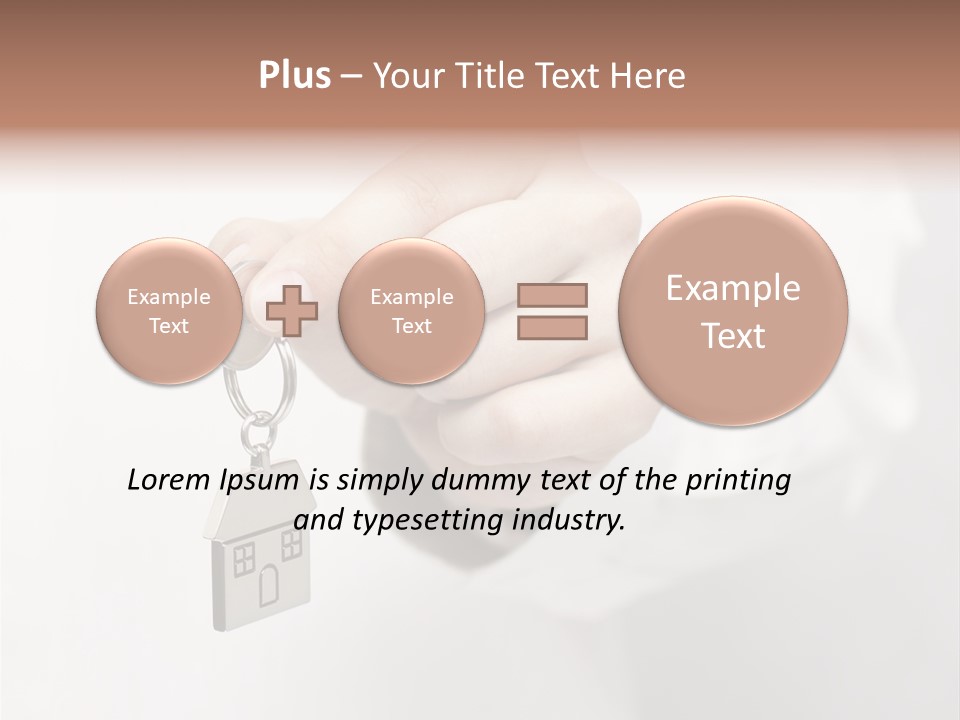 A Person Holding A Key To A House PowerPoint Template