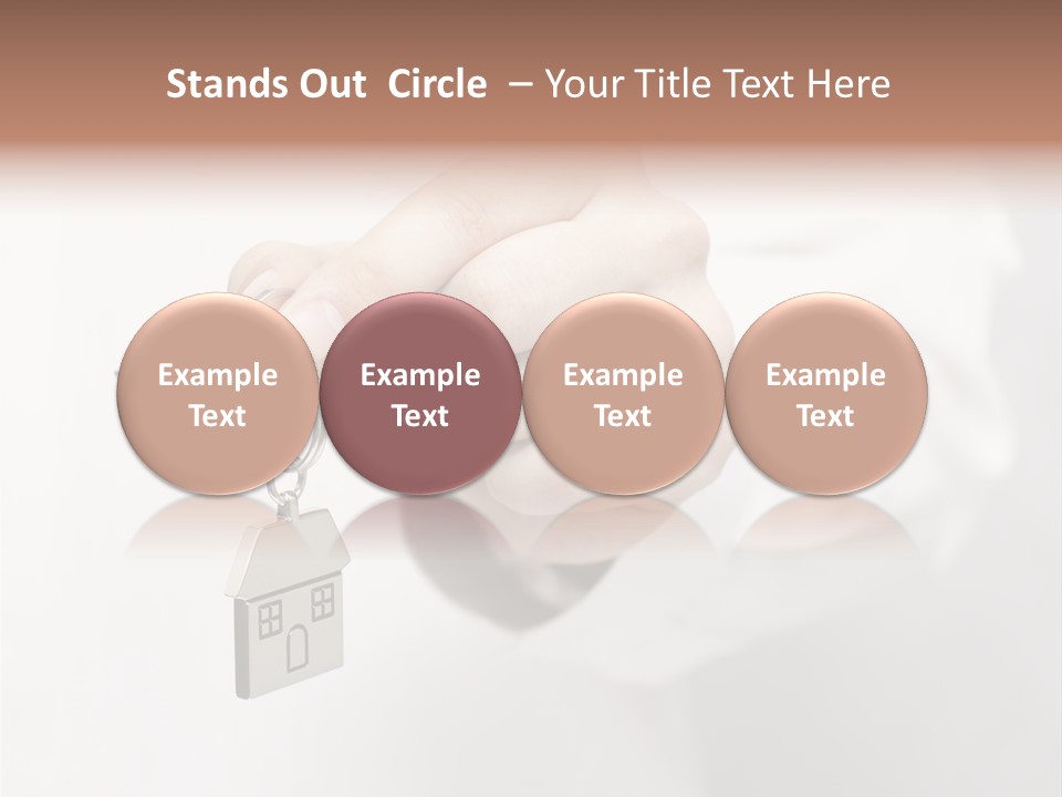 A Person Holding A Key To A House PowerPoint Template