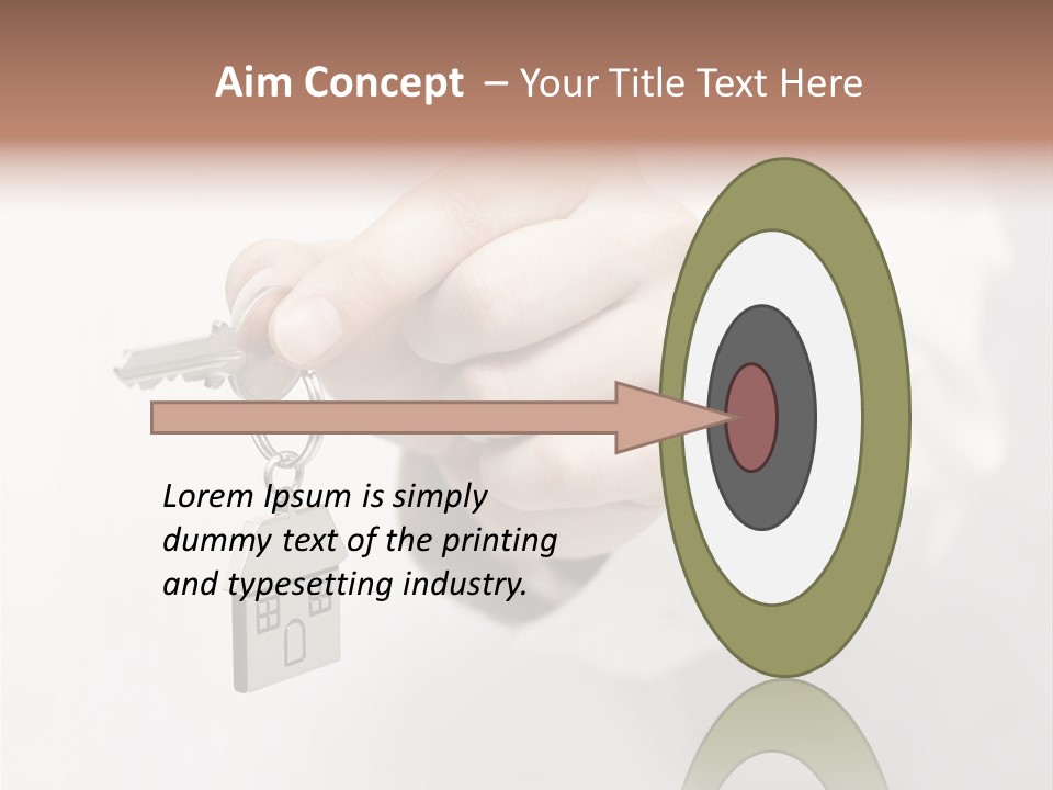 A Person Holding A Key To A House PowerPoint Template