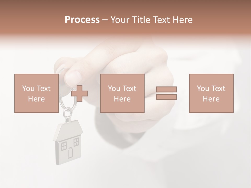 A Person Holding A Key To A House PowerPoint Template