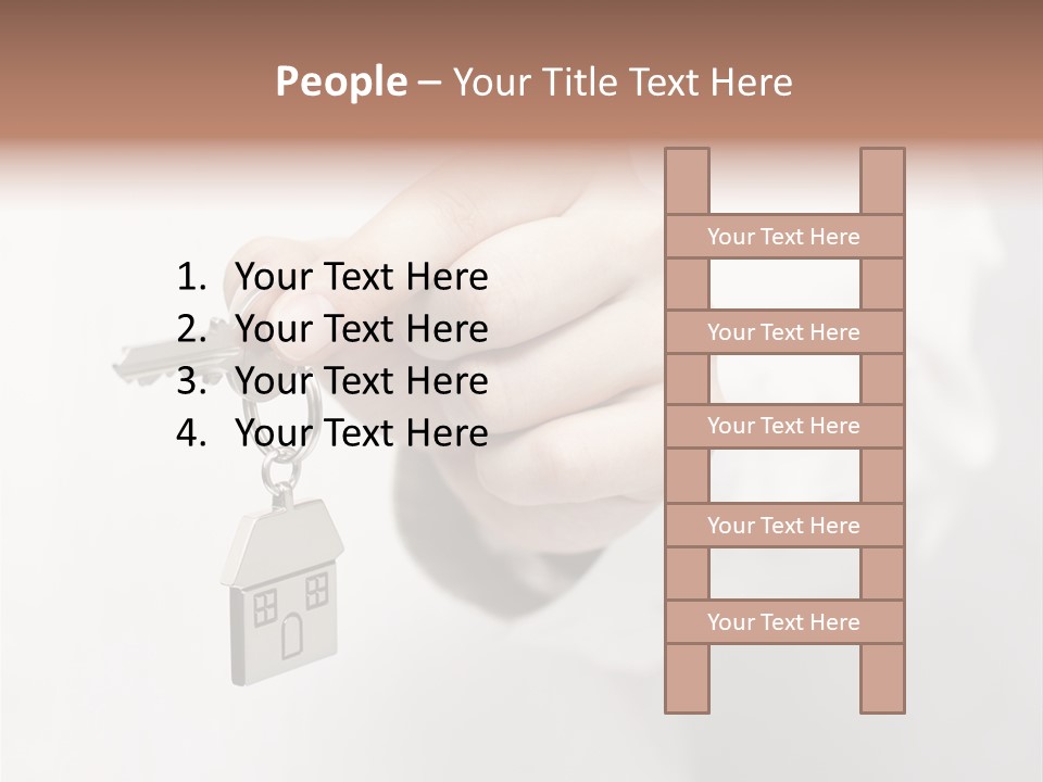 A Person Holding A Key To A House PowerPoint Template