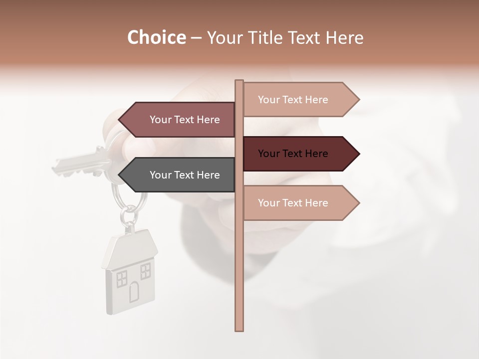 A Person Holding A Key To A House PowerPoint Template