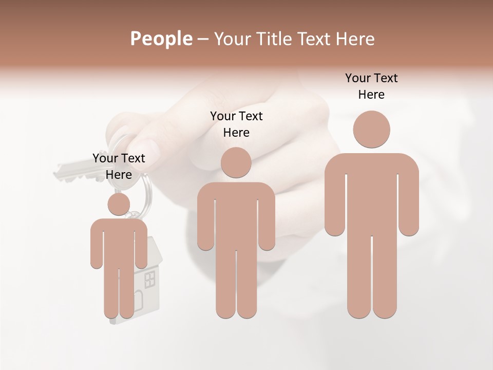A Person Holding A Key To A House PowerPoint Template