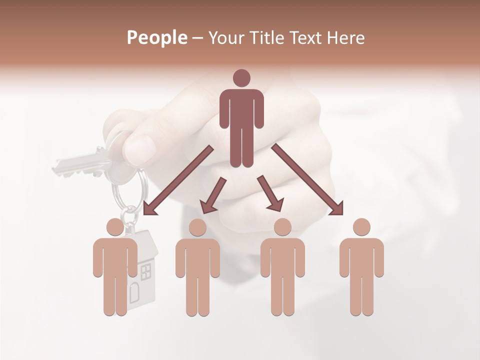 A Person Holding A Key To A House PowerPoint Template