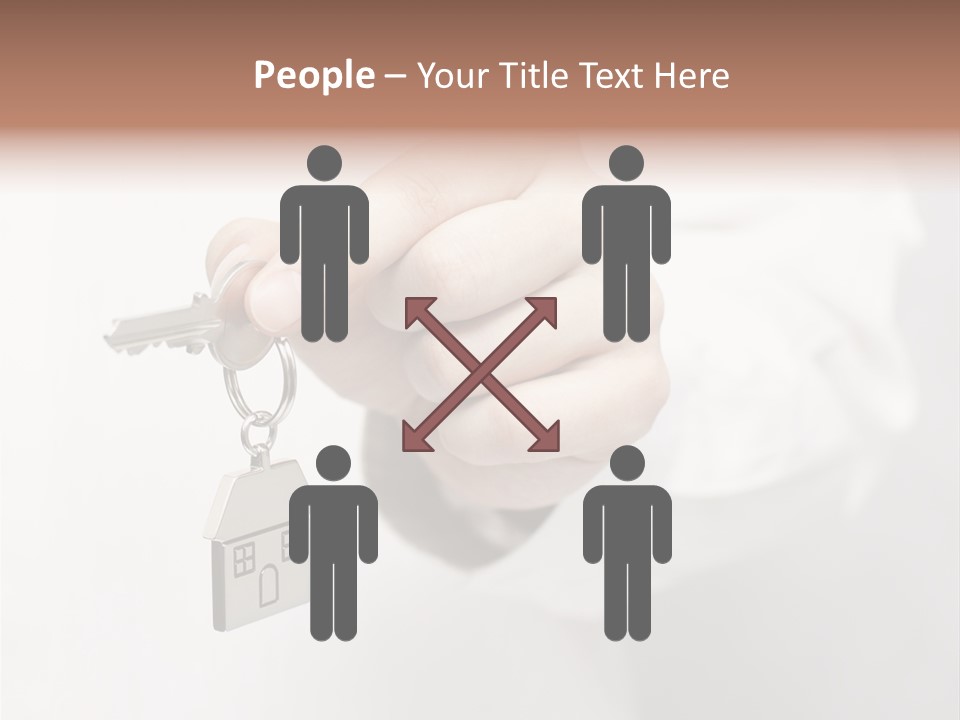 A Person Holding A Key To A House PowerPoint Template
