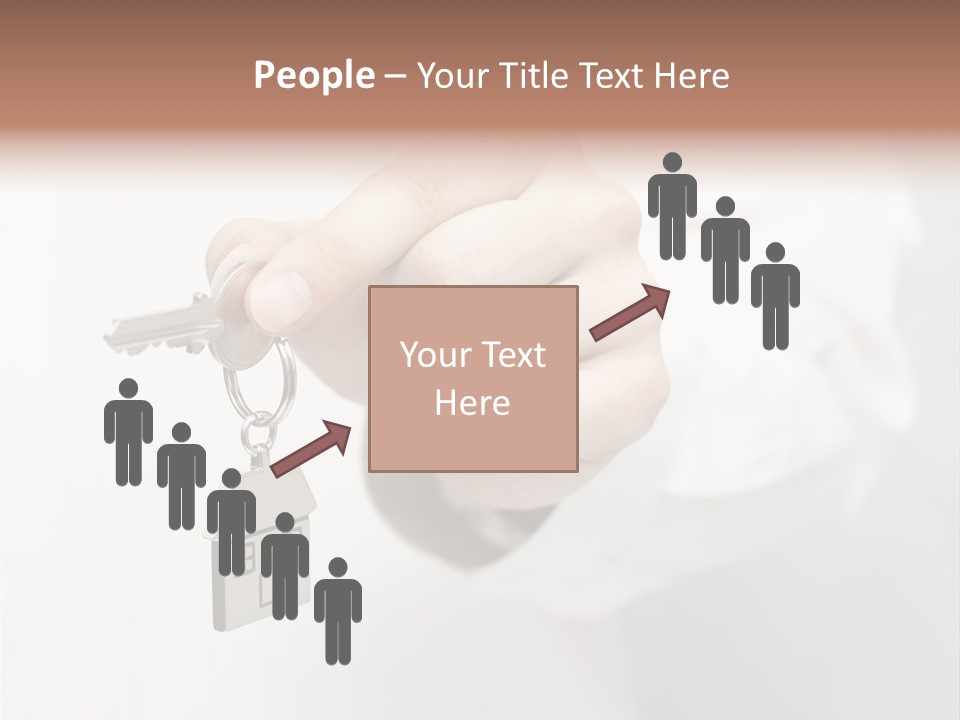 A Person Holding A Key To A House PowerPoint Template