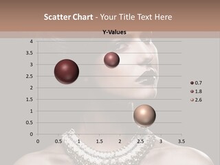 A Woman In A Black Dress With A Necklace On Her Neck PowerPoint Template