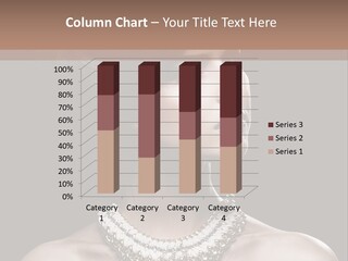 A Woman In A Black Dress With A Necklace On Her Neck PowerPoint Template