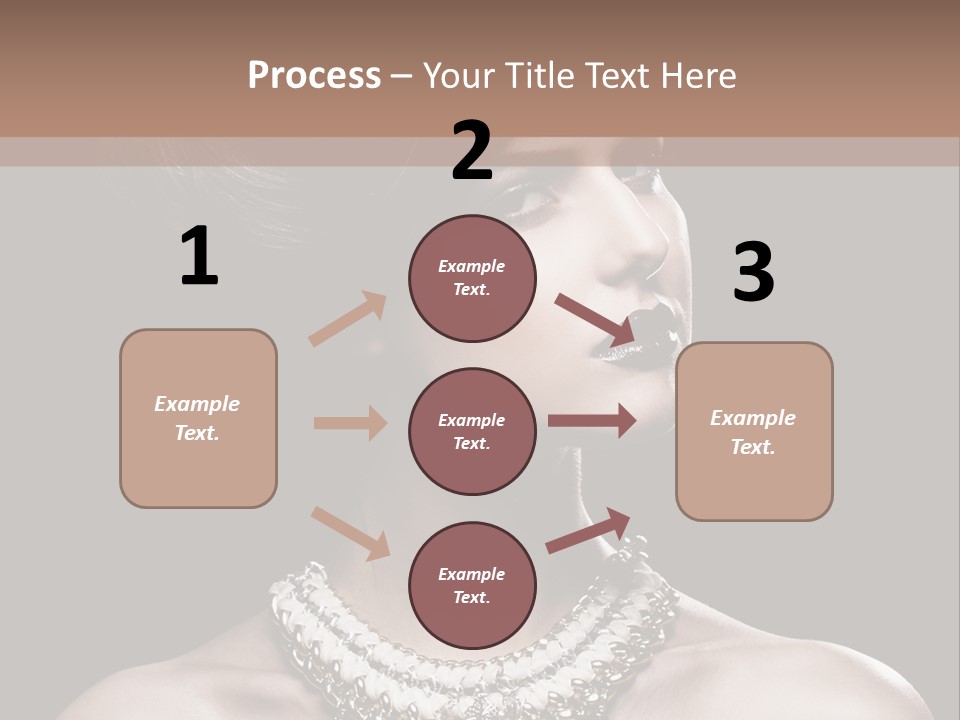 A Woman In A Black Dress With A Necklace On Her Neck PowerPoint Template