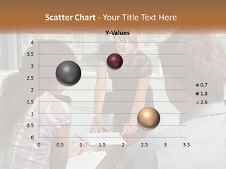 A Woman Sitting At A Table In Front Of A Man PowerPoint Template