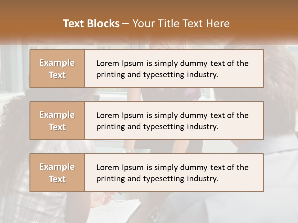 A Woman Sitting At A Table In Front Of A Man PowerPoint Template