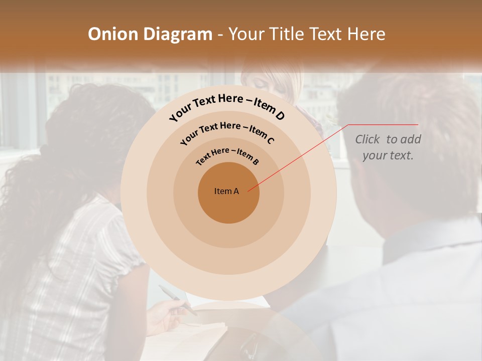 A Woman Sitting At A Table In Front Of A Man PowerPoint Template