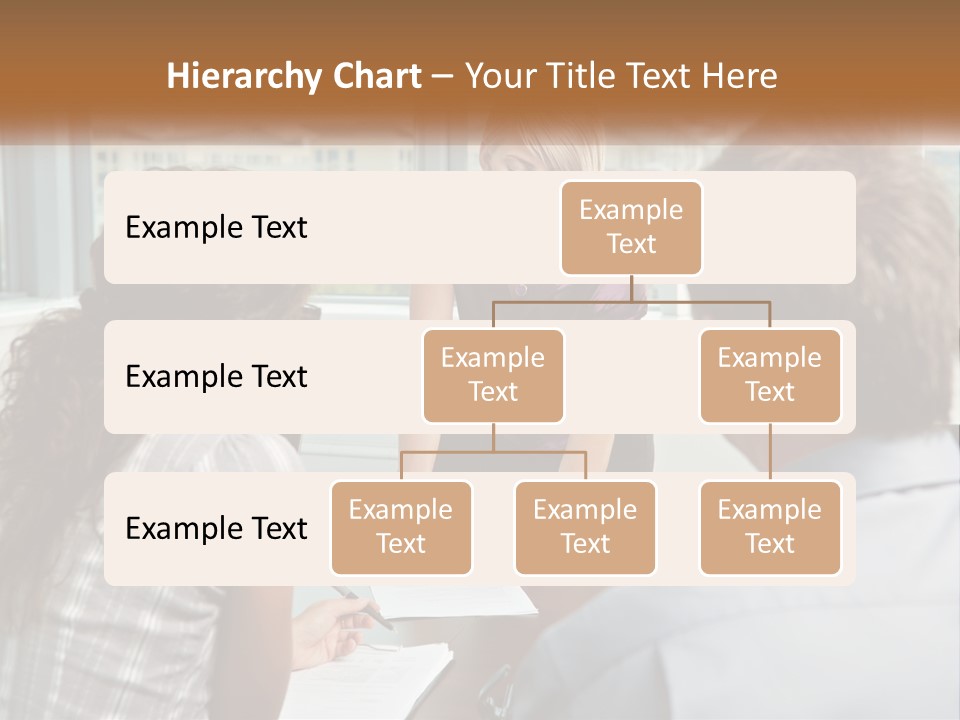 A Woman Sitting At A Table In Front Of A Man PowerPoint Template