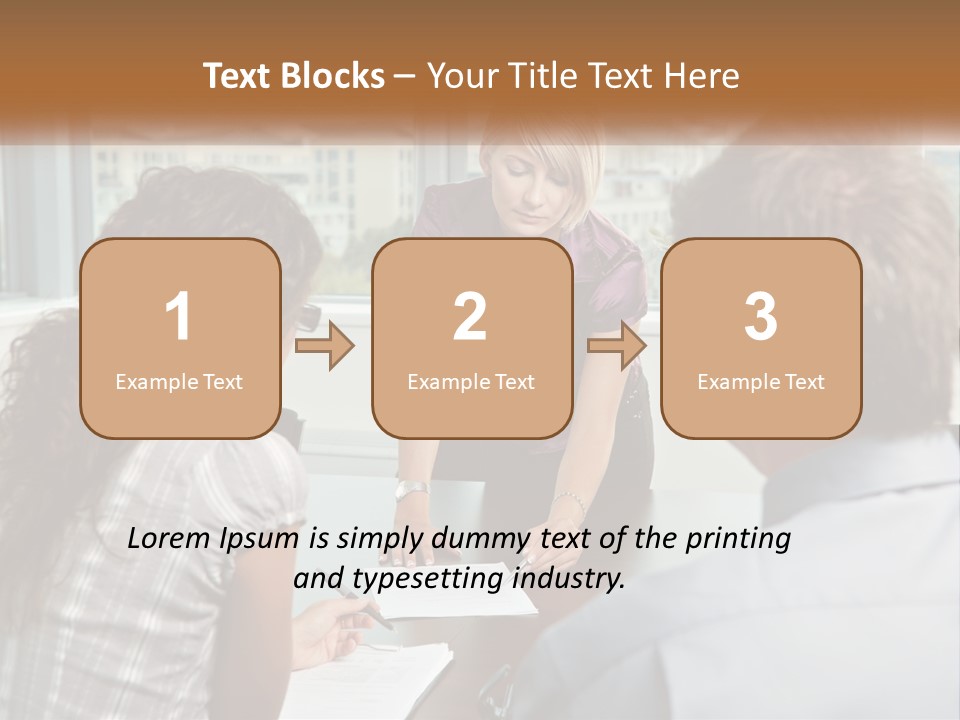 A Woman Sitting At A Table In Front Of A Man PowerPoint Template