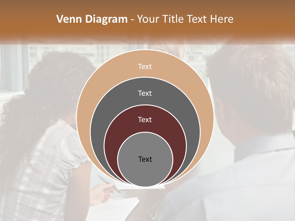 A Woman Sitting At A Table In Front Of A Man PowerPoint Template