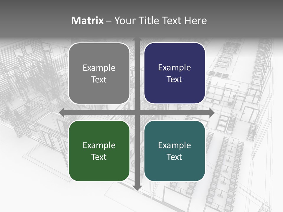 A Large Group Of Tables And Chairs In A Room PowerPoint Template