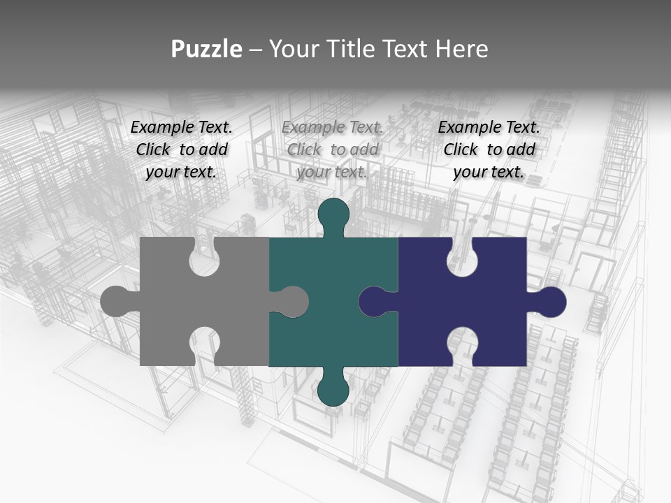 A Large Group Of Tables And Chairs In A Room PowerPoint Template