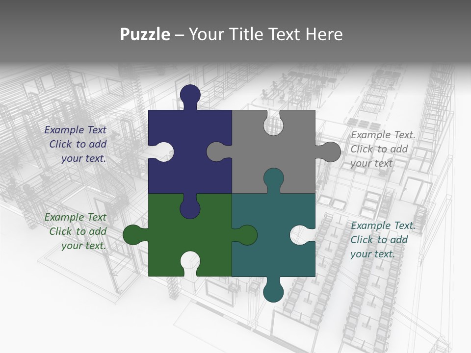A Large Group Of Tables And Chairs In A Room PowerPoint Template